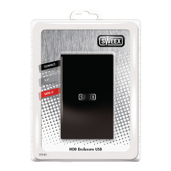 ST180 Sweex hdd-behuizing usb zwart Verpakking foto